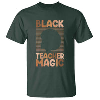 Black Teacher Magic T Shirt Empowering African American Pride Teacher Gift - Wonder Print Shop