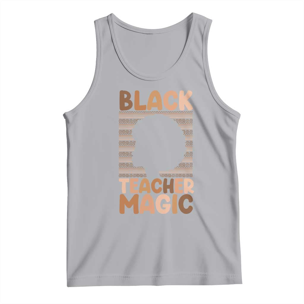Black Teacher Magic Tank Top Empowering African American Pride Teacher Gift - Wonder Print Shop