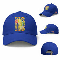 Black History Month Gift Baseball Cap Black Teacher Magic