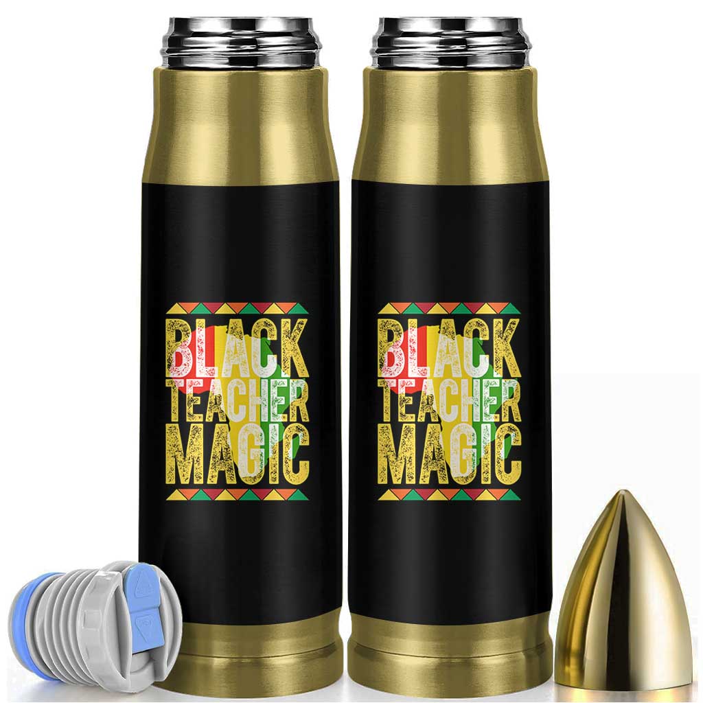 Black History Month Gift Bullet Tumbler Black Teacher Magic - Wonder Print Shop