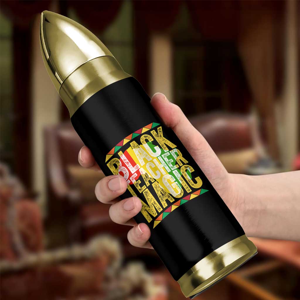 Black History Month Gift Bullet Tumbler Black Teacher Magic - Wonder Print Shop