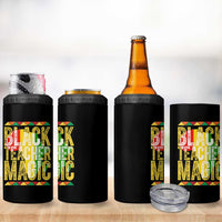 Black History Month Gift 4 in 1 Can Cooler Tumbler Black Teacher Magic - Wonder Print Shop