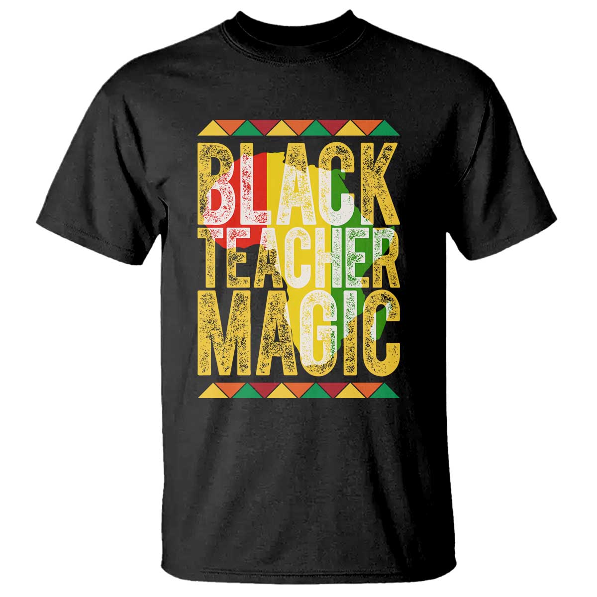 Black History Month Gift T Shirt Black Teacher Magic - Wonder Print Shop