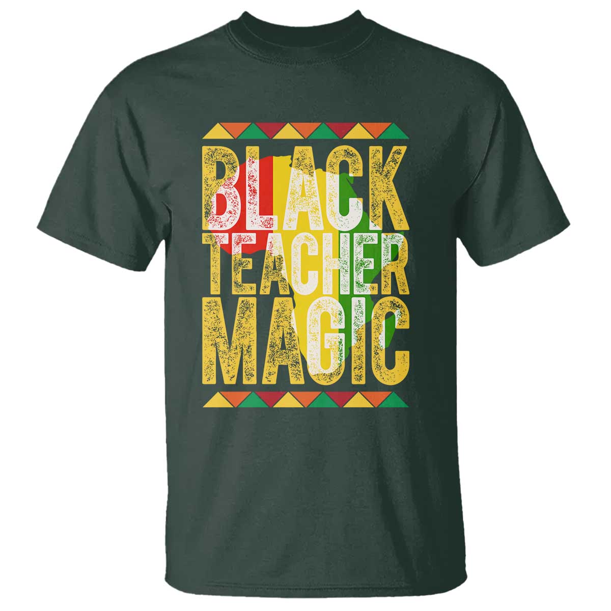 Black History Month Gift T Shirt Black Teacher Magic - Wonder Print Shop