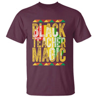 Black History Month Gift T Shirt Black Teacher Magic - Wonder Print Shop