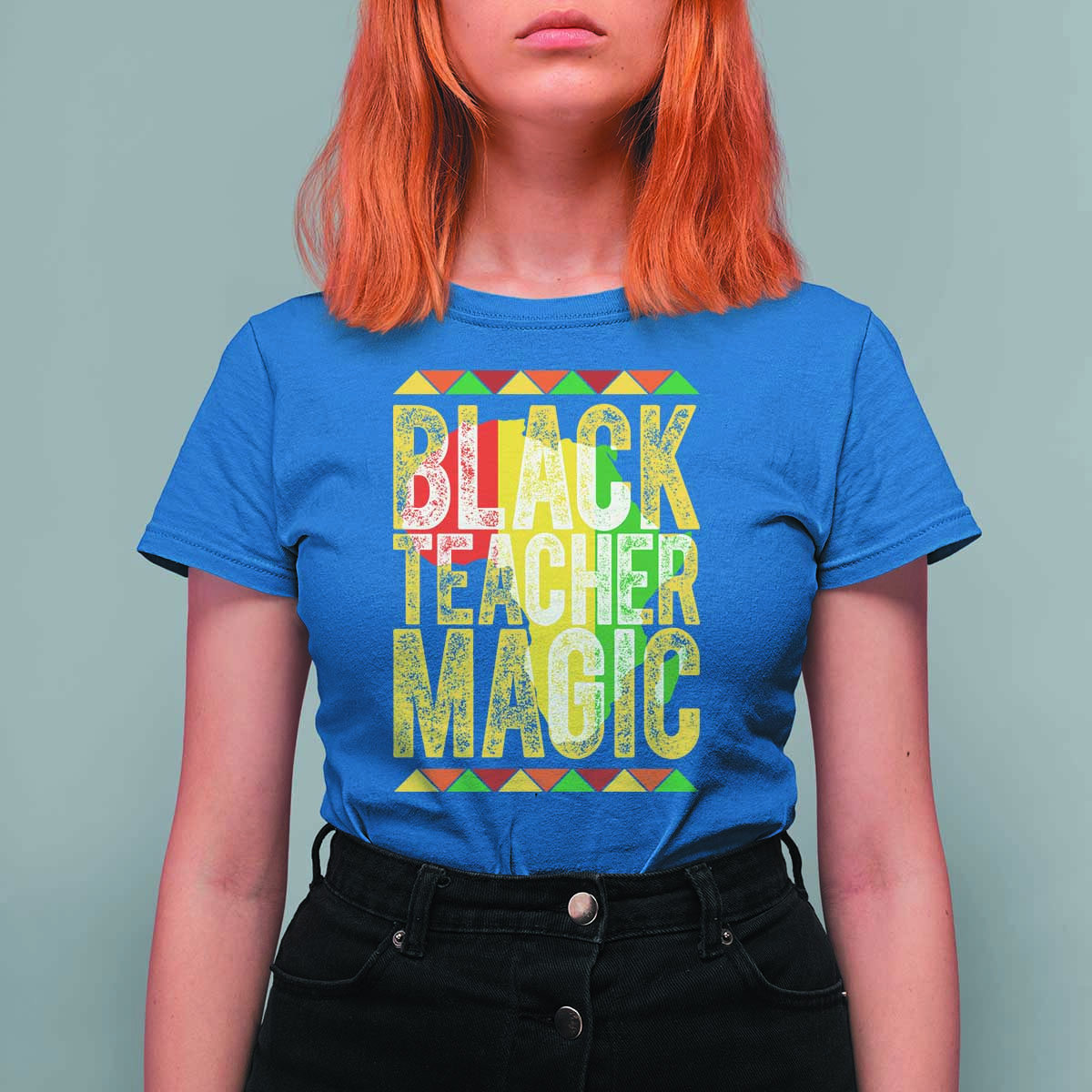 Black History Month Gift T Shirt For Women Black Teacher Magic - Wonder Print Shop
