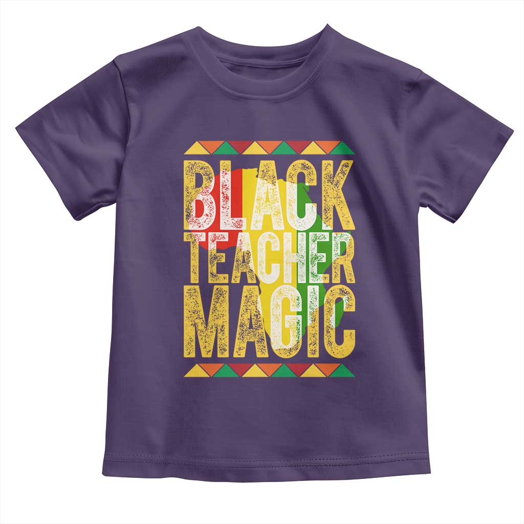 Black History Month Gift Toddler T Shirt Black Teacher Magic - Wonder Print Shop