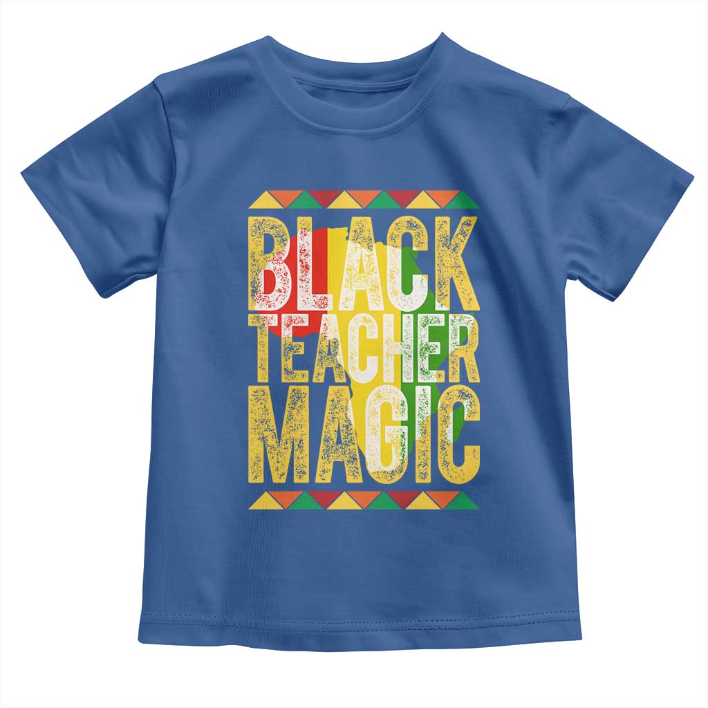 Black History Month Gift Toddler T Shirt Black Teacher Magic - Wonder Print Shop