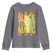Black History Month Gift Youth Sweatshirt Black Teacher Magic - Wonder Print Shop