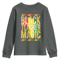 Black History Month Gift Youth Sweatshirt Black Teacher Magic - Wonder Print Shop