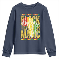 Black History Month Gift Youth Sweatshirt Black Teacher Magic - Wonder Print Shop