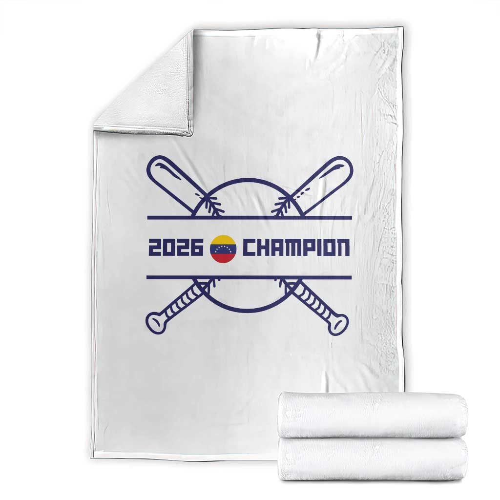 Venezuela Champions 2026 Throw Blanket Baseball Pride Gift