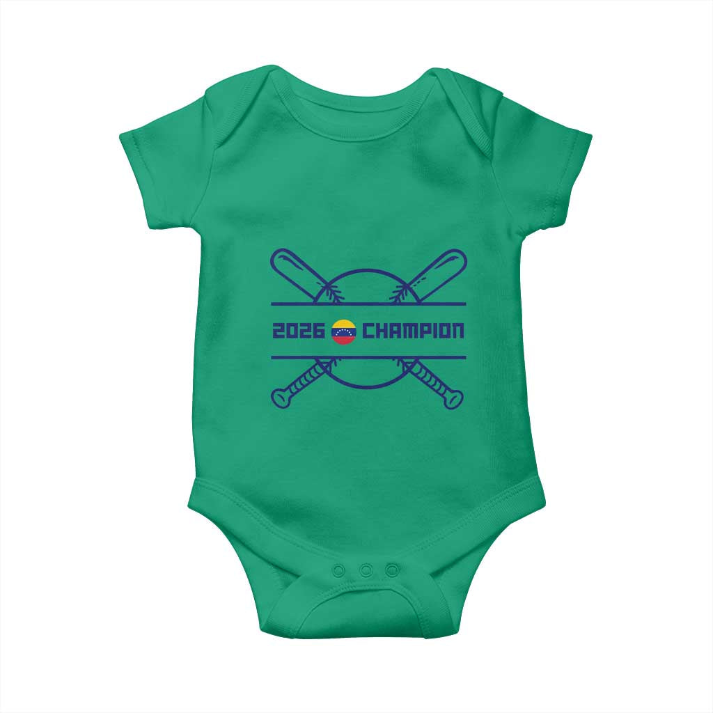 Venezuela Champions 2026 Baby Onesie Baseball Pride Gift