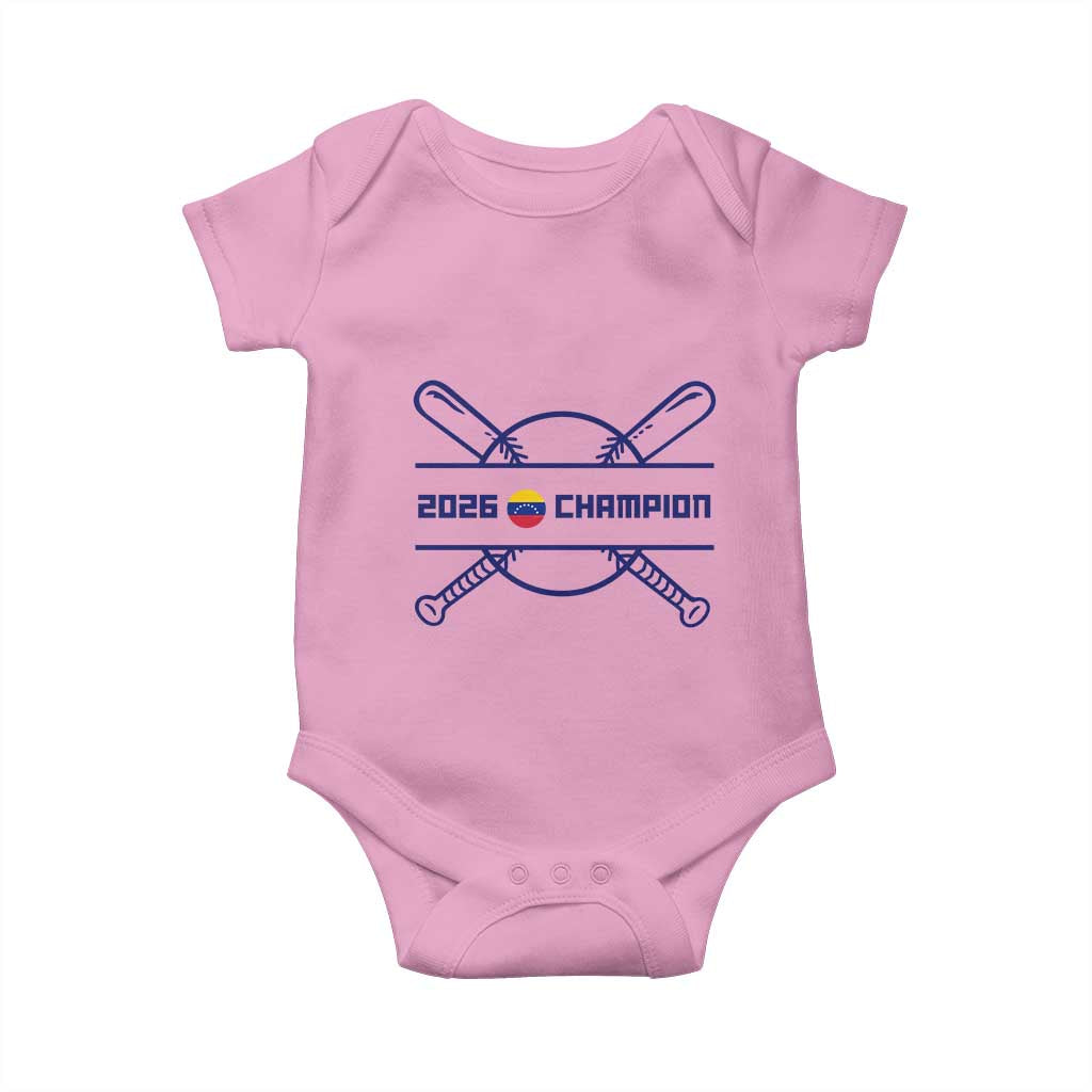 Venezuela Champions 2026 Baby Onesie Baseball Pride Gift