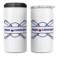 Venezuela Champions 2026 4 in 1 Can Cooler Tumbler Baseball Pride Gift