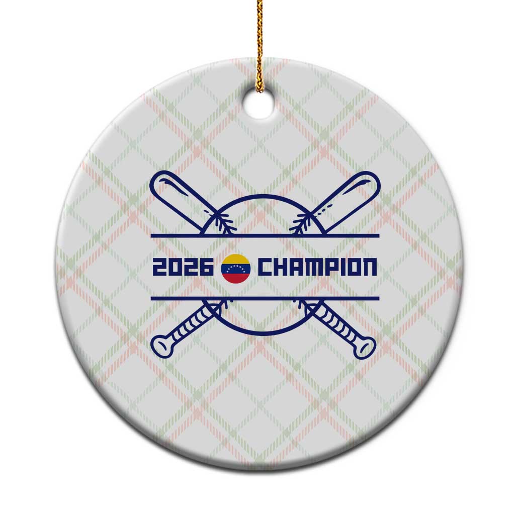 Venezuela Champions 2026 Ceramic Ornament Baseball Pride Gift