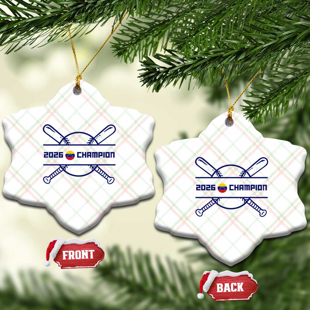 Venezuela Champions 2026 Ceramic Ornament Baseball Pride Gift
