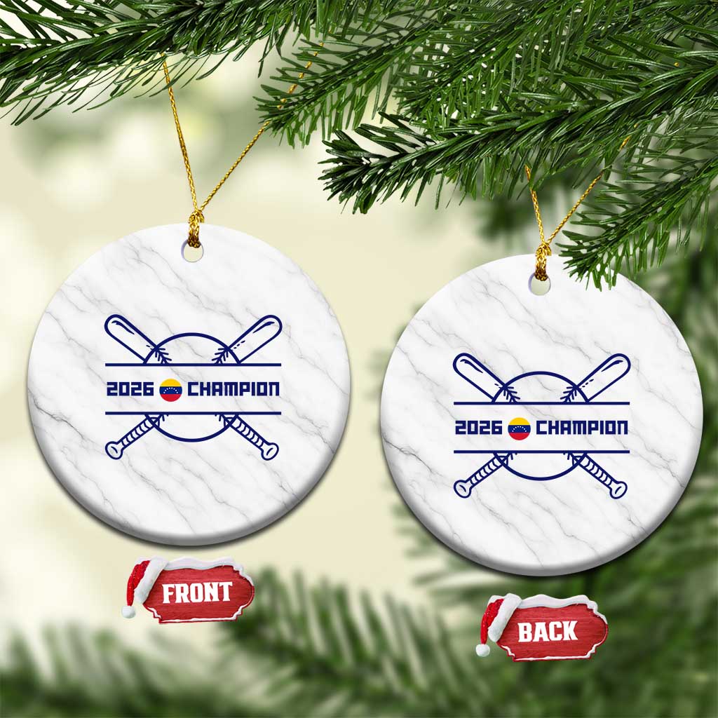 Venezuela Champions 2026 Ceramic Ornament Baseball Pride Gift