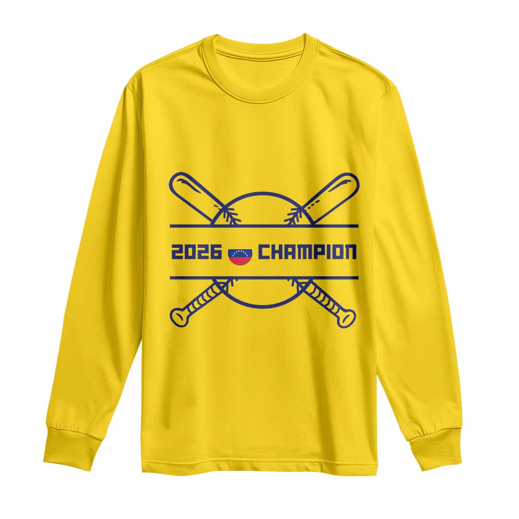 Venezuela Champions 2026 Long Sleeve Shirt Baseball Pride Gift