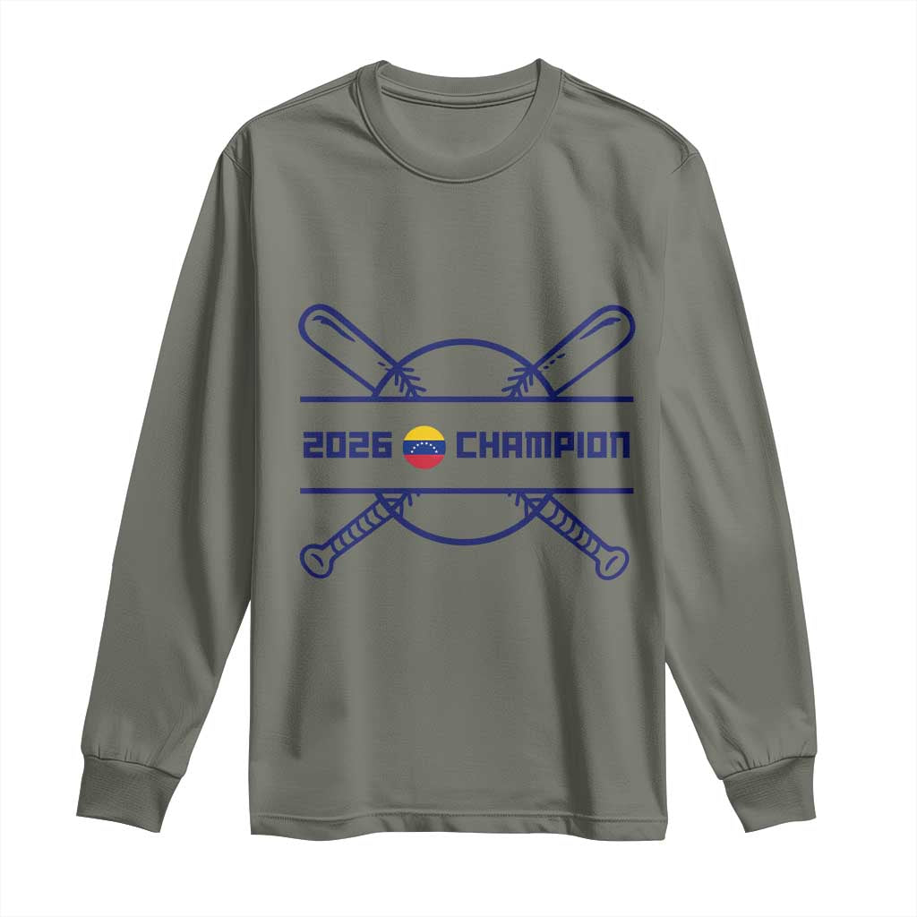 Venezuela Champions 2026 Long Sleeve Shirt Baseball Pride Gift