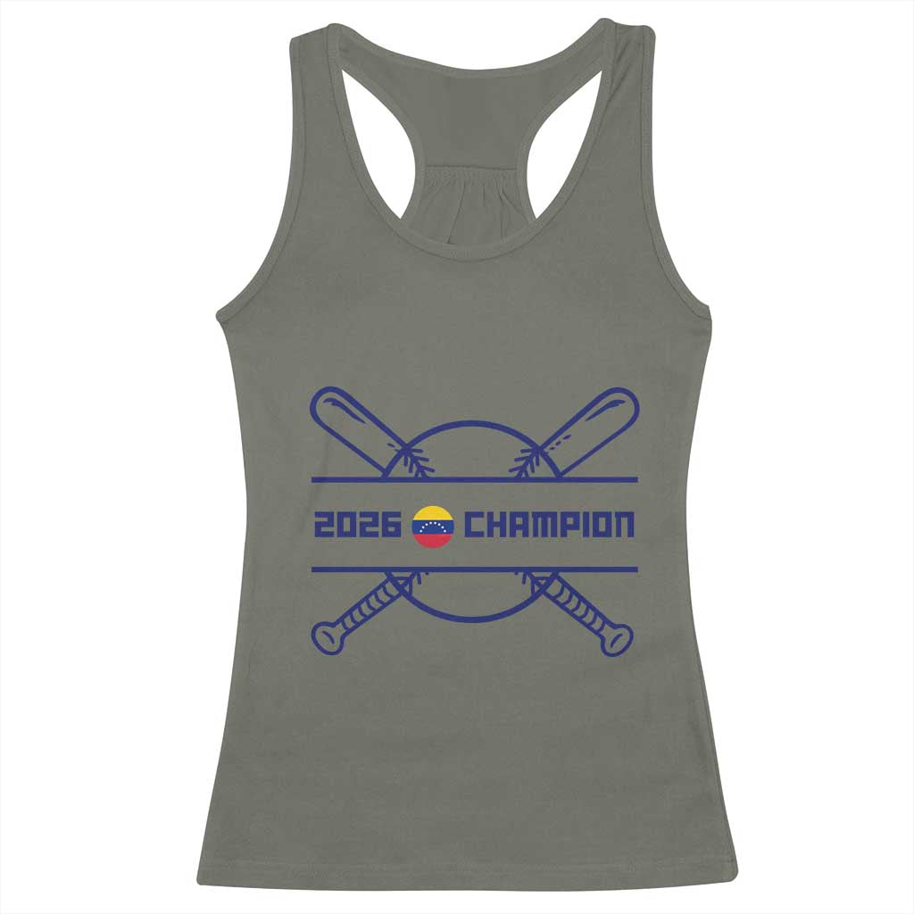 Venezuela Champions 2026 Racerback Tank Top Baseball Pride Gift