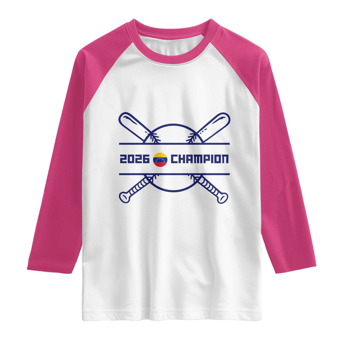 Venezuela Champions 2026 Raglan Shirt Baseball Pride Gift