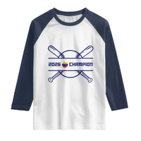 Venezuela Champions 2026 Raglan Shirt Baseball Pride Gift
