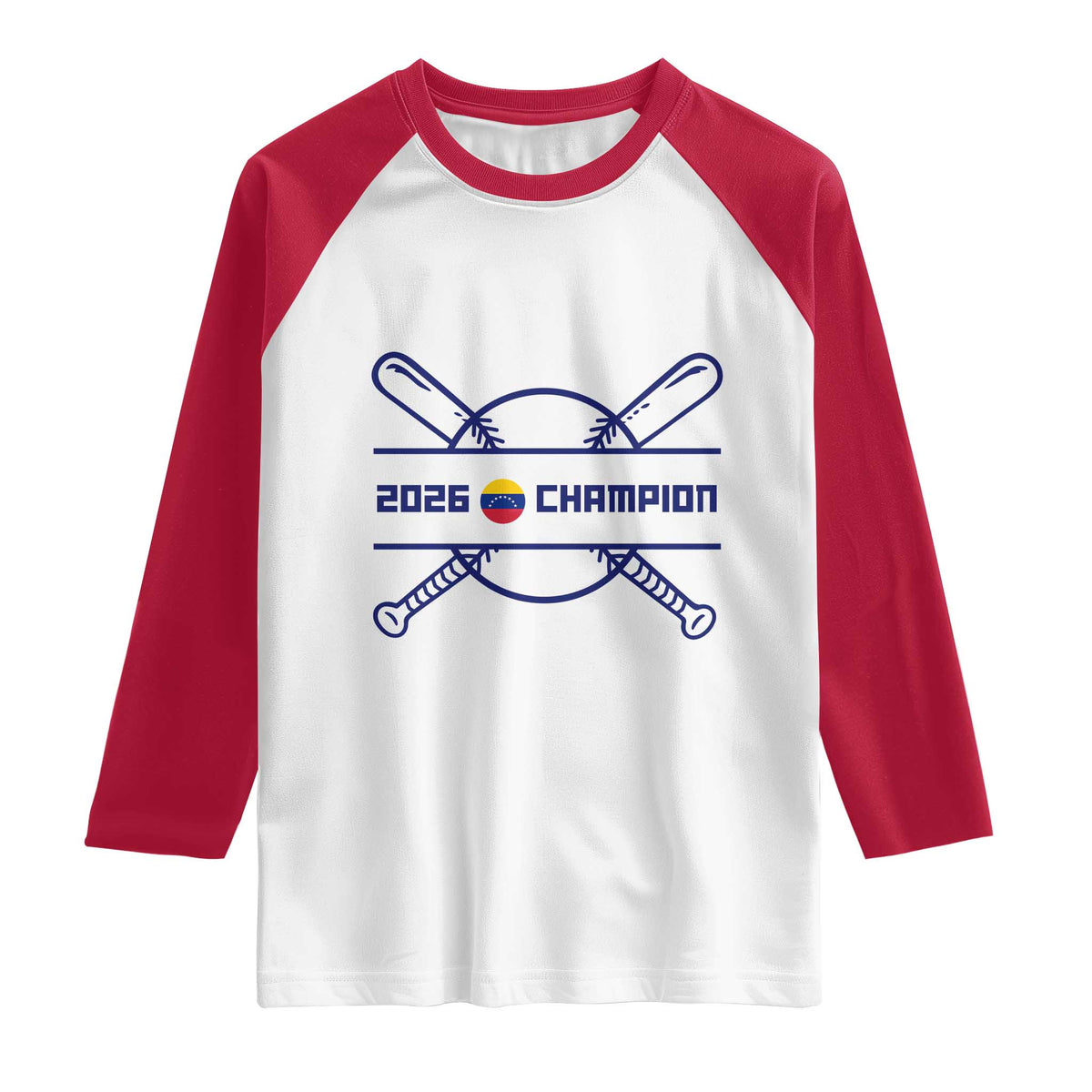 Venezuela Champions 2026 Raglan Shirt Baseball Pride Gift