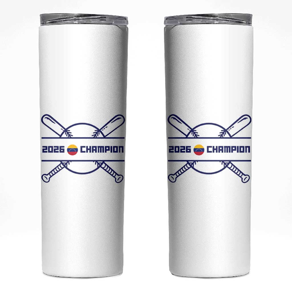 Venezuela Champions 2026 Skinny Tumbler Baseball Pride Gift