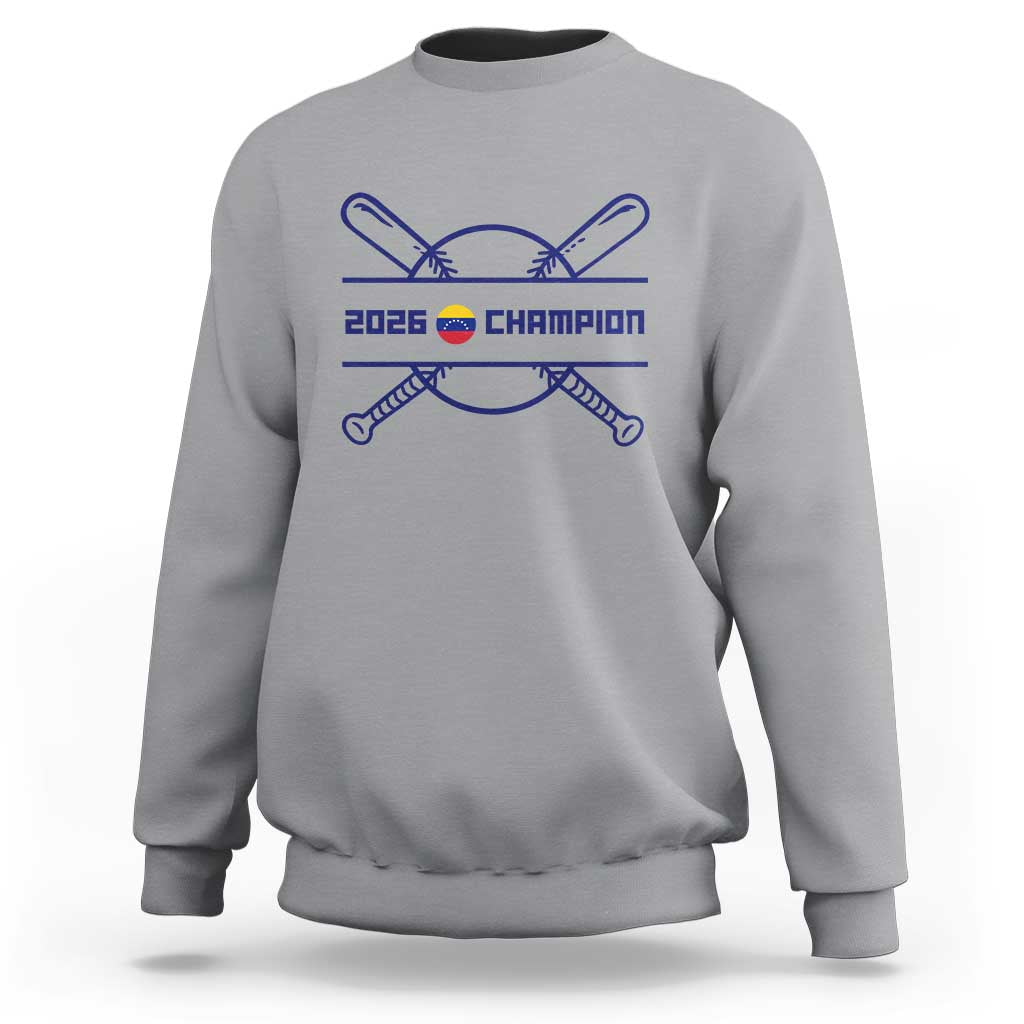 Venezuela Champions 2026 Sweatshirt Baseball Pride Gift