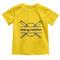 Venezuela Champions 2026 Toddler T Shirt Baseball Pride Gift