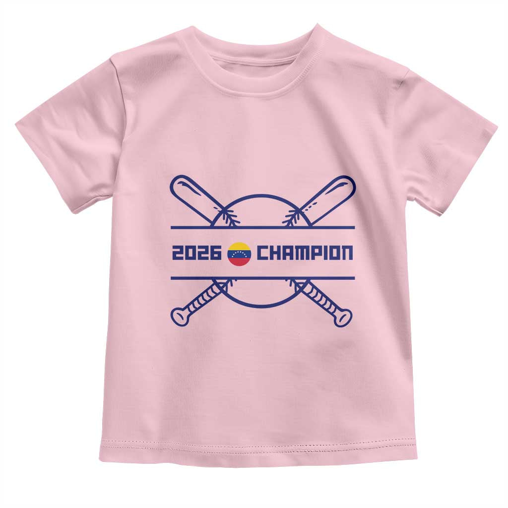 Venezuela Champions 2026 Toddler T Shirt Baseball Pride Gift