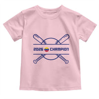 Venezuela Champions 2026 Toddler T Shirt Baseball Pride Gift