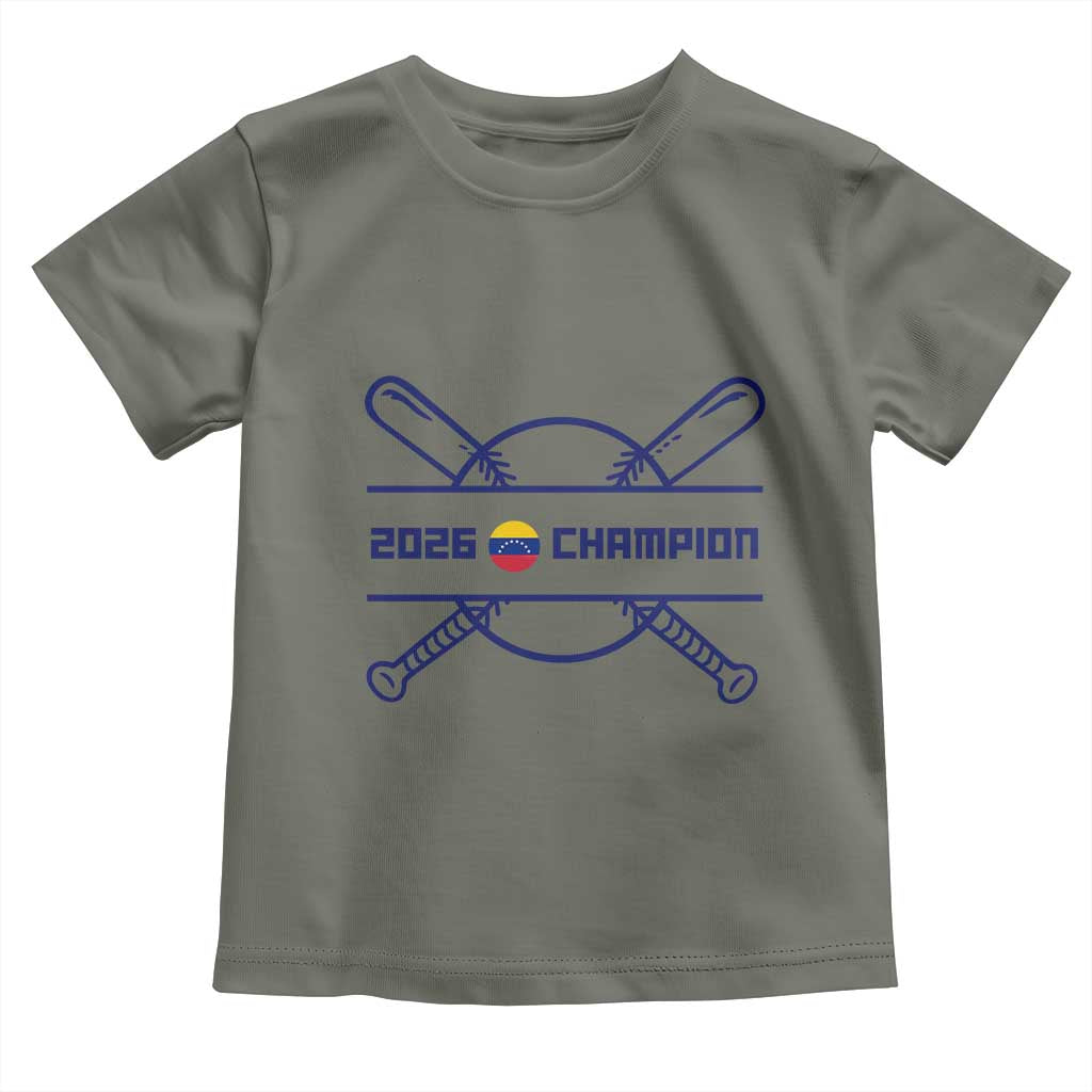 Venezuela Champions 2026 Toddler T Shirt Baseball Pride Gift
