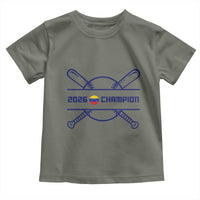 Venezuela Champions 2026 Toddler T Shirt Baseball Pride Gift