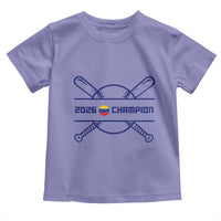 Venezuela Champions 2026 Toddler T Shirt Baseball Pride Gift