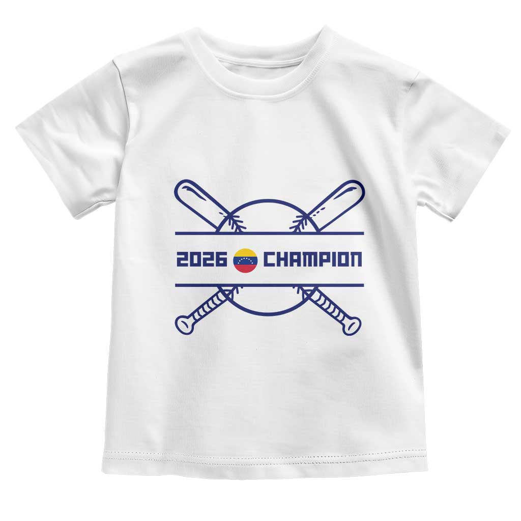 Venezuela Champions 2026 Toddler T Shirt Baseball Pride Gift