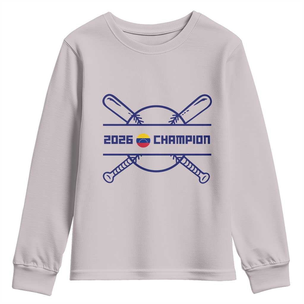 Venezuela Champions 2026 Youth Sweatshirt Baseball Pride Gift