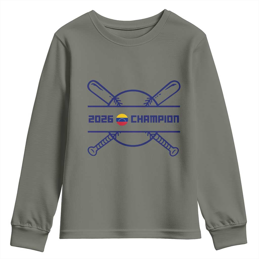 Venezuela Champions 2026 Youth Sweatshirt Baseball Pride Gift