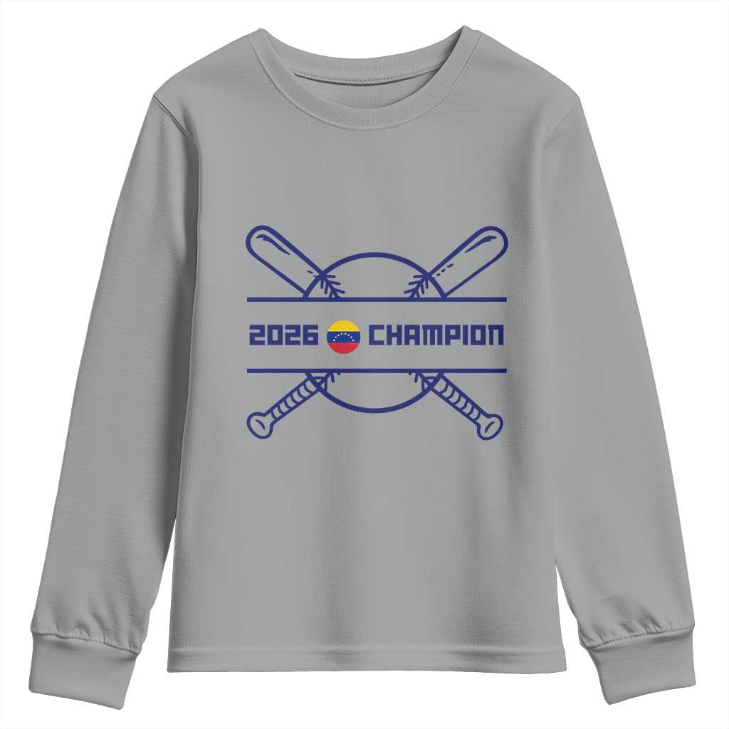 Venezuela Champions 2026 Youth Sweatshirt Baseball Pride Gift