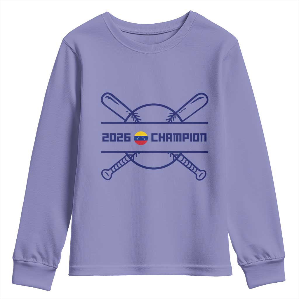 Venezuela Champions 2026 Youth Sweatshirt Baseball Pride Gift