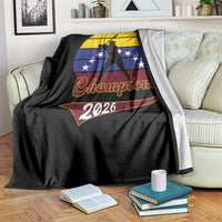 Vintage Venezuela 2026 Champions Throw Blanket Patriotic Baseball Pride Gift