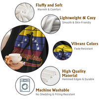 Vintage Venezuela 2026 Champions Throw Blanket Patriotic Baseball Pride Gift