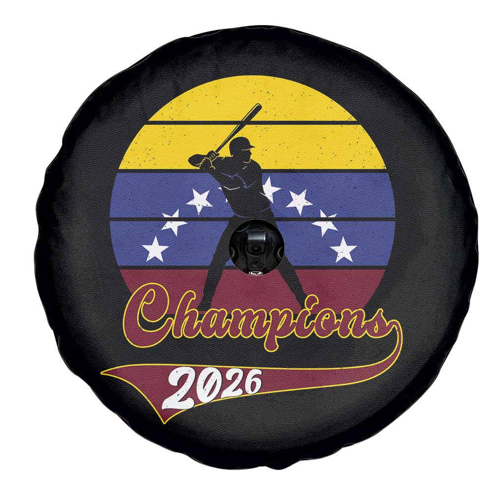Vintage Venezuela 2026 Champions Spare Tire Cover Patriotic Baseball Pride Gift