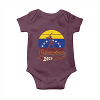 Vintage Venezuela 2026 Champions Baby Onesie Patriotic Baseball Pride Gift