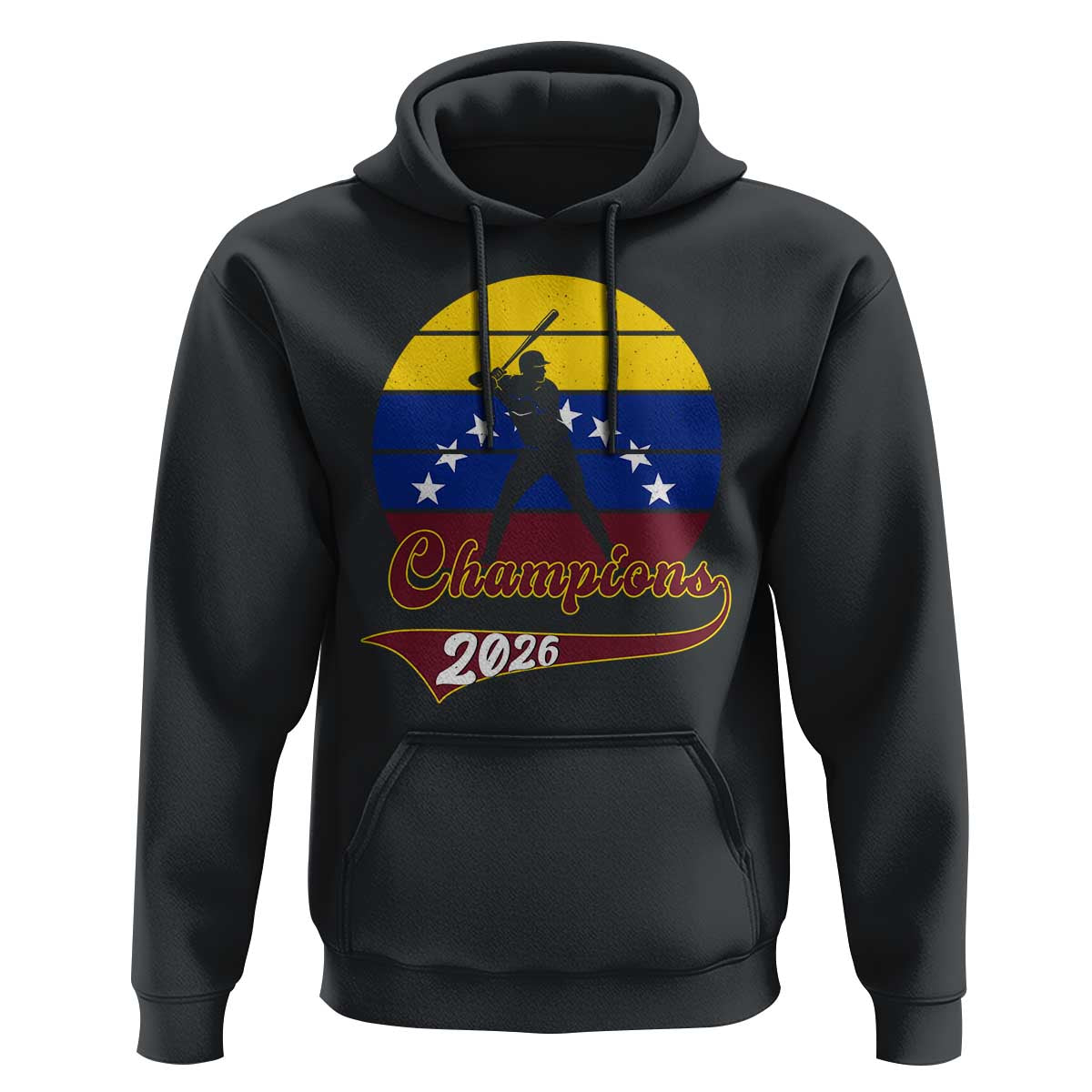 Vintage Venezuela 2026 Champions Hoodie Patriotic Baseball Pride Gift