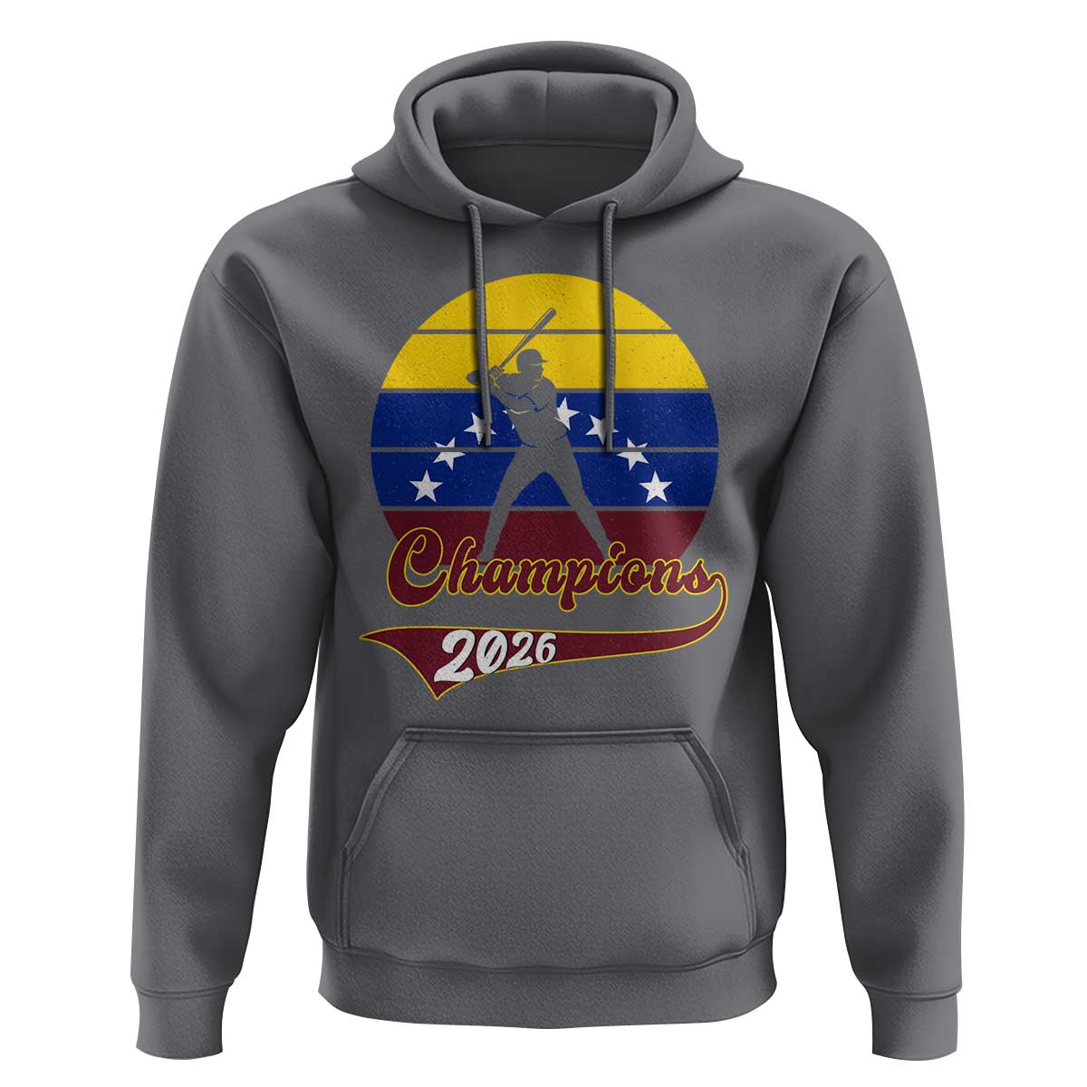 Vintage Venezuela 2026 Champions Hoodie Patriotic Baseball Pride Gift