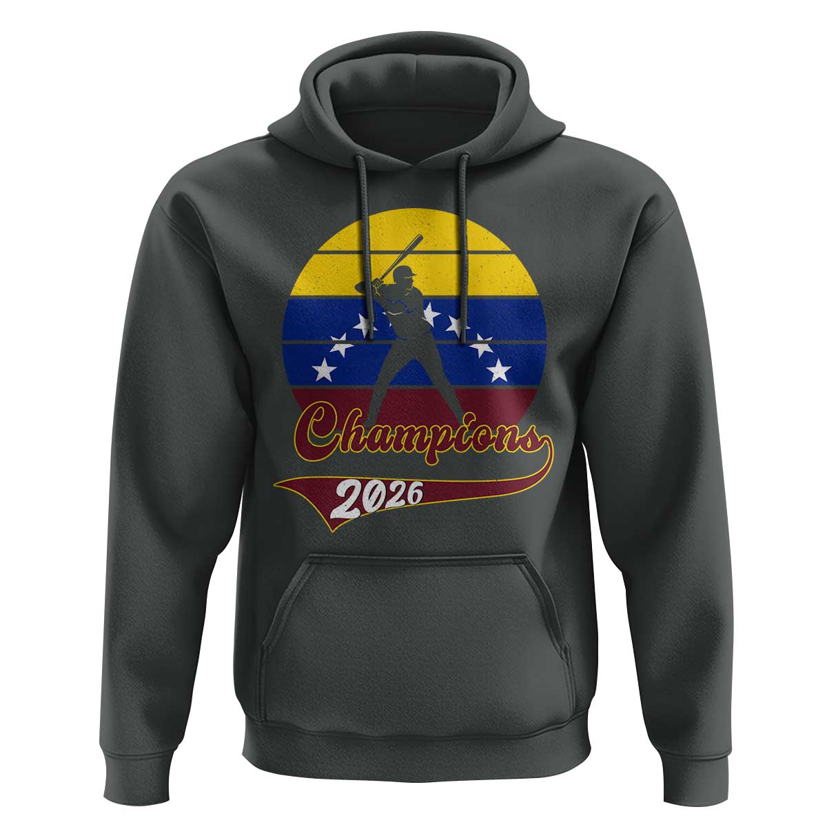 Vintage Venezuela 2026 Champions Hoodie Patriotic Baseball Pride Gift