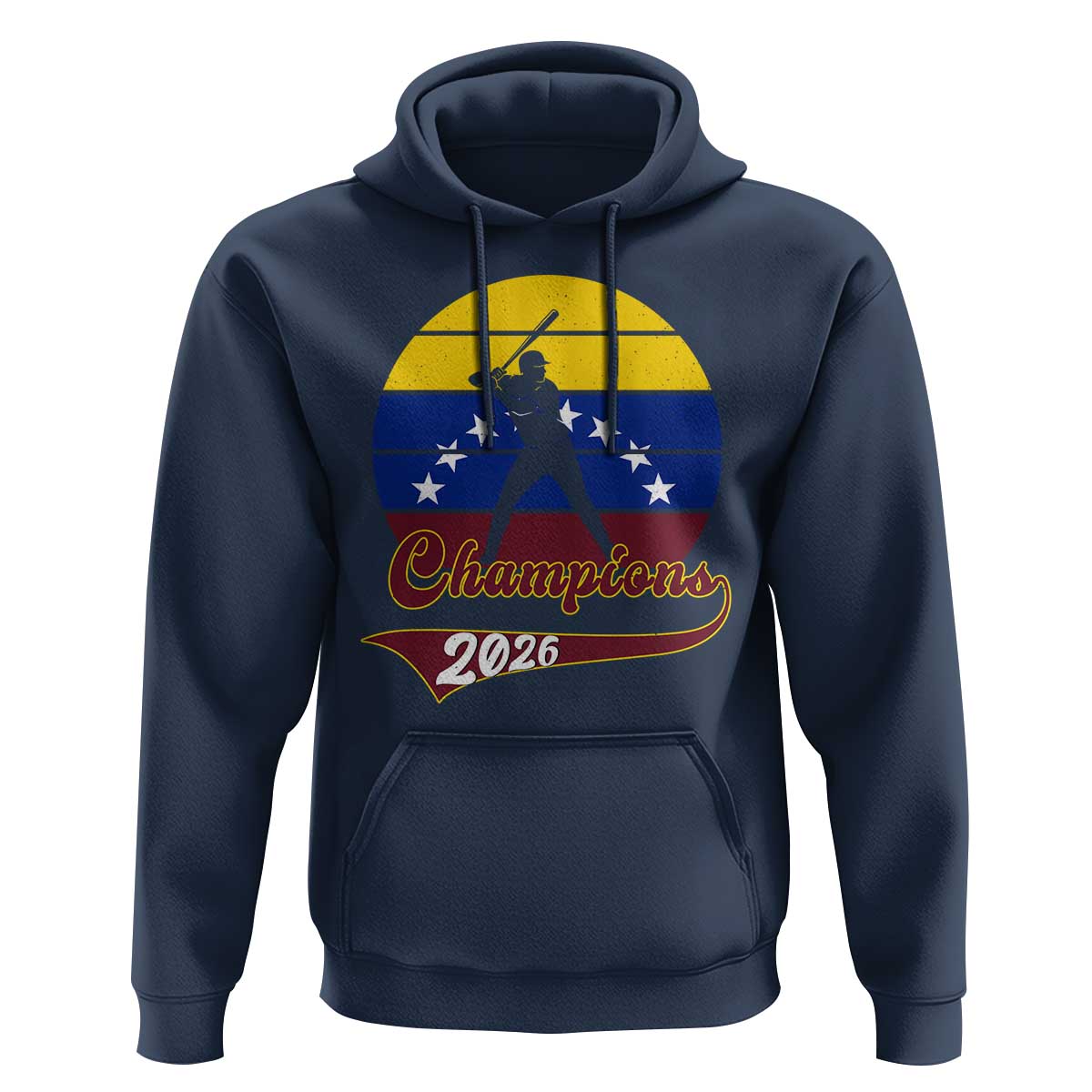 Vintage Venezuela 2026 Champions Hoodie Patriotic Baseball Pride Gift