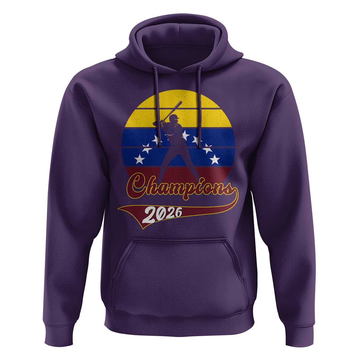 Vintage Venezuela 2026 Champions Hoodie Patriotic Baseball Pride Gift